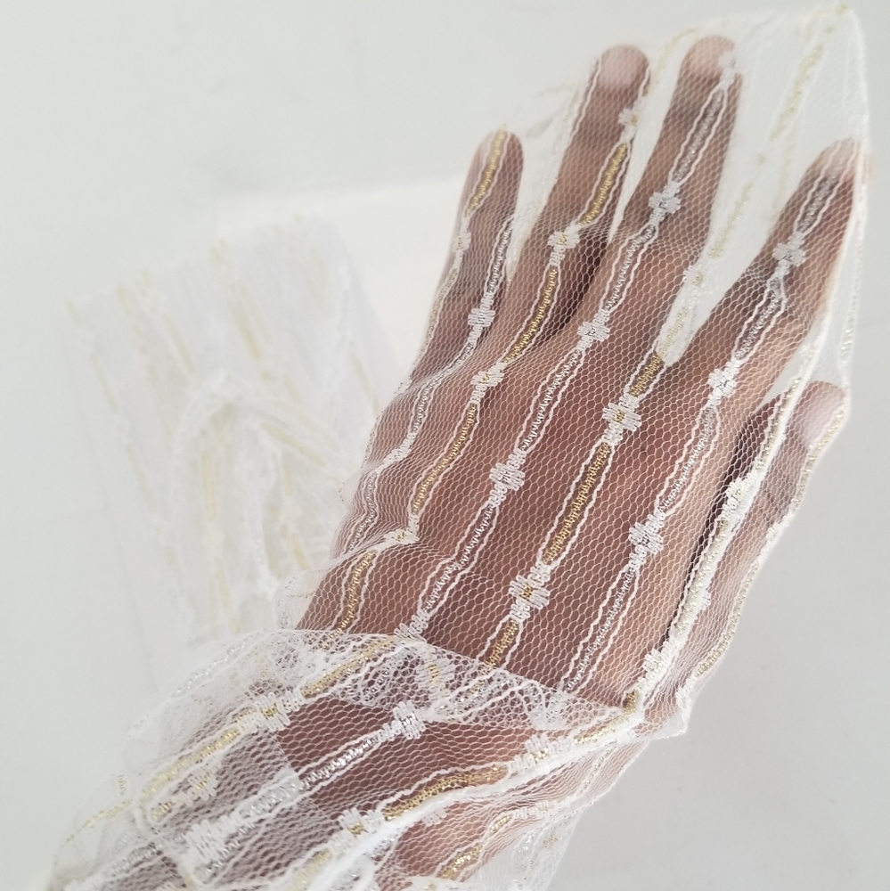 White Lace Socks Hosiery Mesh Spring Socks Tulle Slouch Stockings - Picture 3 of 7